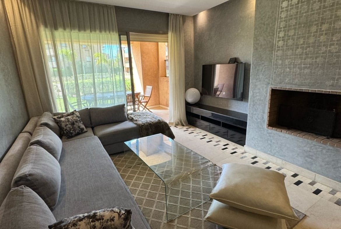 Appartement Rez-de-Jardin Meublé à Louer – Prestigia, Marrakech